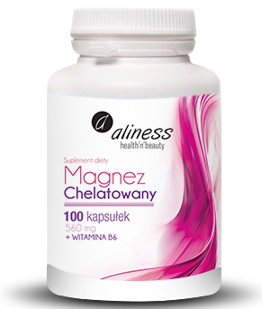 Aliness MAGNEZ CHELATOWANY 560 mg + Wit B6 x 100 kapsułek