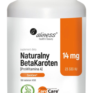 Aliness Naturalny BetaKaroten 14 mg (ProWitamina A) x 100 tab. vege