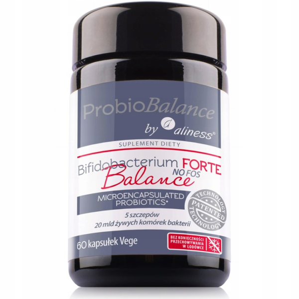 Aliness ProbioBALANCE, Probiotyk Bifidobacterium FORTE Balance NO FOS , 20 mld.