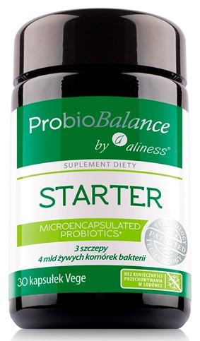 Aliness ProbioBALANCE, Probiotyk STARTER 4 mld. x 30 vege caps.
