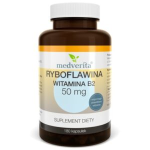 Ryboflawina Witamina B2 50mg - 180 kapsułek