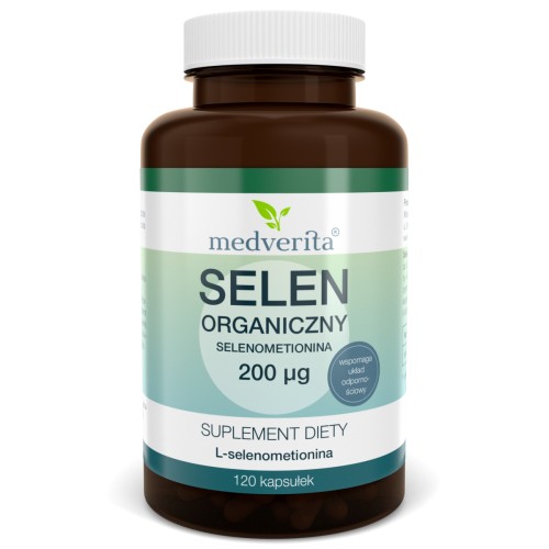 Selen Organiczny L-Selenometionina 200µg - 120 kapsułek