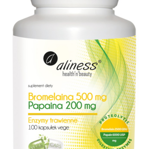 Aliness Bromelaina 500mg. Papaina 200mg