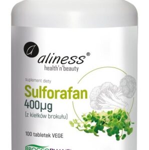 Aliness Sulforafan z kiełków brokułu 400 µg x 100 Vege tabs
