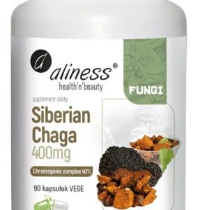Aliness Siberian Chaga ekstrakt 40, 400mg x 90 Vege caps.