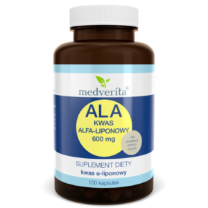 Medverita ALA Kwas Alfa-liponowy 600 mg - 100 kapsułek