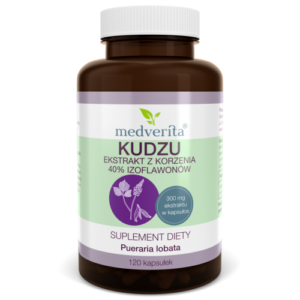 Medverita Kudzu ekstrakt z korzenia 40% Izoflawonów 300 mg - 120 kapsułek