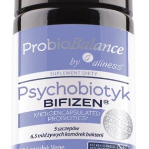 Aliness ProbioBALANCE, Psychobiotyk BIFIZEN 6,5 mld x 30 vege caps.