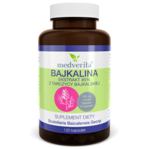 Medverita Bajkalina 85% ekstrakt z tarczycy bajkalskiej - 120 kapsułek