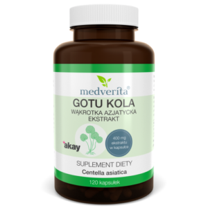 Medverita Gotu kola ekstrakt wąkrotka azjatycka - 120 kapsułek
