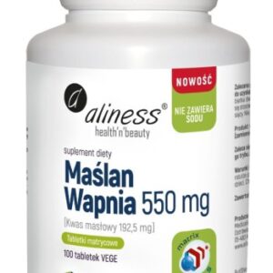 Aliness Maślan wapnia 550 mg (bez sodu) x 100 tab. matrycowych