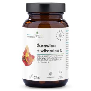 Aura Herbals Żurawina 800 mg + Witamina C, kapsułki 60 szt.