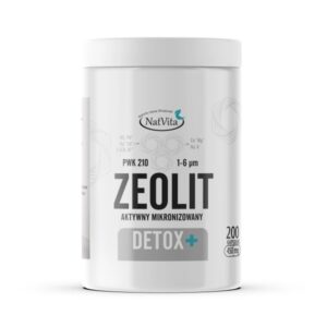Natvita Zeolit kapsułki Detox Plus 2μm 95% Klinoptylolit PWK 210 Premium