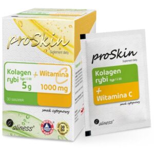 Aliness Kolagen rybi 5g + Witamina C 1000mg Compelx x 30 saszetek