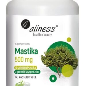 Aliness Mastika, sproszkowana żywica Pistacia lentiscus 500mg x 60 Vege caps.