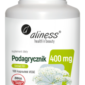 Aliness Podagrycznik (Aegopodium podagraria L.) ekstrakt 10:1 400mg x 100 Vege caps