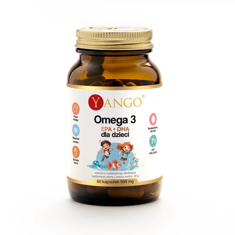 Yango Omega 3 dla dzieci EPA + DHA - 60 kapsułek