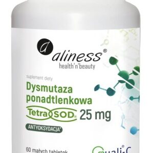 Aliness Dysmutaza ponadtlenkowa (Tetra Sod) 25 mg x 60 vege tabs