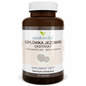 Medverita Soplówka jeżowata ekstrakt 500mg - 120 kapsułek
