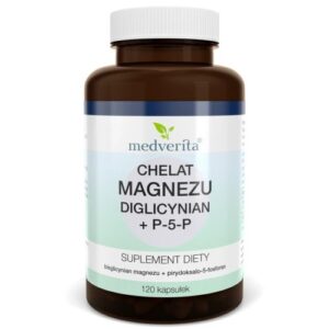 Medverita Chelat magnezu diglicynian + P-5-P - 120 kapsułek