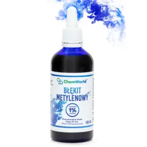 Błękit Metylenowy 1% (Ph.Eur.) – ChemWorld 100ml klasa farmaceutyczna