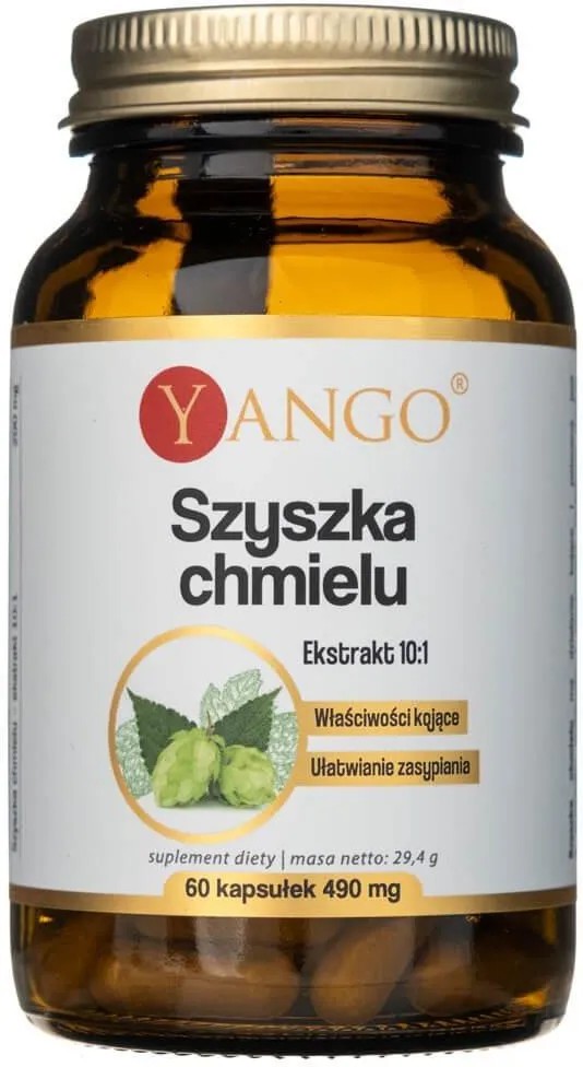 Yango Szyszka chmielu – ekstrakt – 60 kaps.