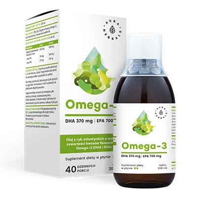 Aura Herbals Omega-3 370 DHA / 700 EPA, płyn 200 ml
